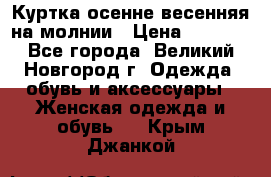 Куртка осенне-весенняя на молнии › Цена ­ 1 000 - Все города, Великий Новгород г. Одежда, обувь и аксессуары » Женская одежда и обувь   . Крым,Джанкой